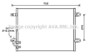 AVA QUALITY COOLING Конденсатор, кондиционер VW5323